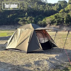 Waterproof Camping Tent 2-3 People Tourist Tent Hiking Backpacking Tent Double Layer 3 Season Outdoor Survival Bushcraft